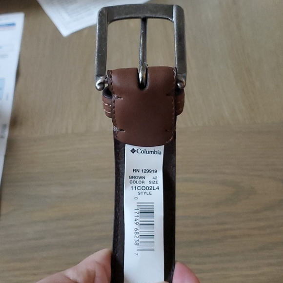 Columbia Brown Leather belt - Picture 3 of 3